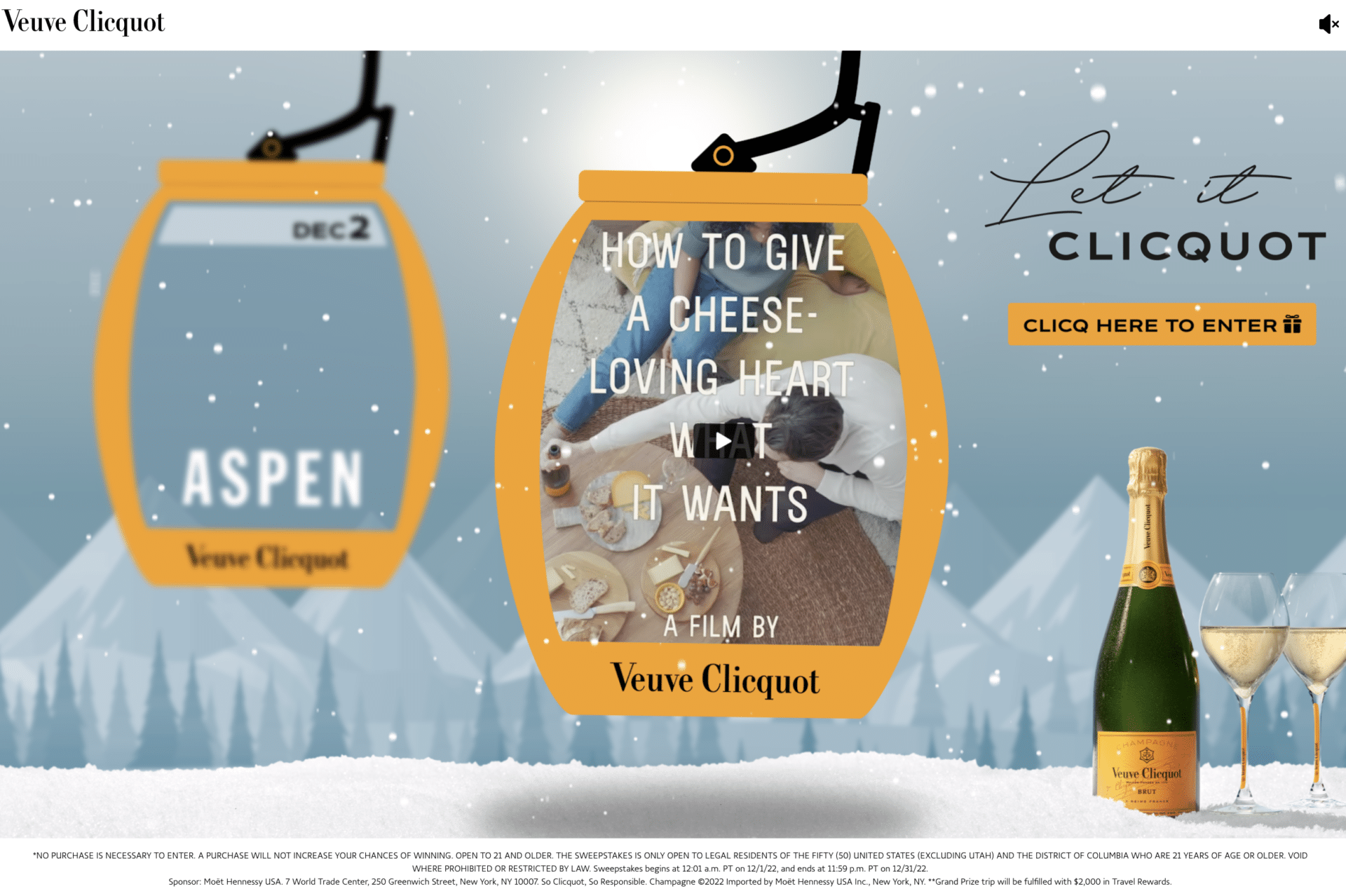 Veuve Clicquot: Holiday Countdown in the Southern Made Portfolio of Work